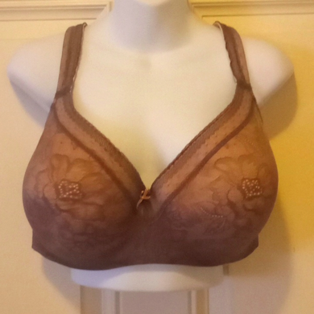 Cacique Taupe Lightly Lined Balconet Bra- 46DD